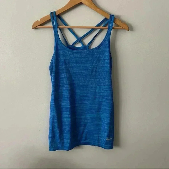 NIKE 5/$25 🎀DRI FIT BLUE TANK TOP  S - Picture 2 of 5